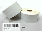 50mm x 25mm 1ups 2500 Pcs Roll - Thermal Transfer