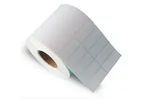 50mm x 25mm T/T 2UPS 5000 PCS Thermal Transfer Barcode Label Roll