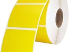 50mm x 25mm Thermal Transfer 2ups 4000 Pcs Yellow Roll