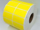 50x50mm Thamel Transfer 2000 pcs Yellow Sticker Roll