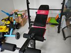 55kg Weight set, adjustable bench, bars