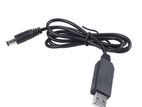 5V to 12V DC Wifi Router 1m Cable For Power Bank