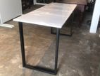 5’x 2’ White Large Steel Leg Table