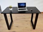 5’×2’ Black Large Computer Table with Steel Leg (099)