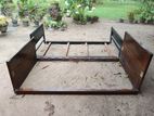 5x6 Piyestra Teak Wood Bed with Mattress