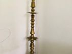 6’ Antique Brass Oil Lamp