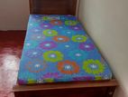 6 by 3 box bed with mattress (E-13)
