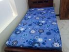 6 by 3 box bed with mattress (E-24)