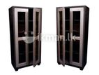 6 by 3 steel glass office cupboard (M-11)