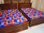 6 by 4 box bed with mattress (E-12)