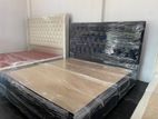 6 by 4 Divan Bed with Spring Mattress (G-12)