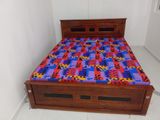 6 by 5 box bed with mattress (E-25)