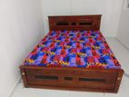 6 by 5 box bed with mattress (E-25)