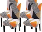 6 Dining Chair -Elastic Cover Set කෑම පුටුව - ප්‍රත්‍යාස්ථ ආවරණ කට්ටලය