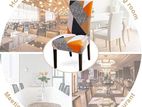 6 Dining Chair -Elastic Cover Set of
