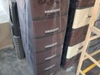 6 Drawer Dark Brown Plastic Cupboards