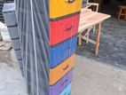 6 Drawer Dark Multi Color Cupboards