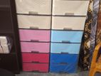 6 Drawer plastic cupboards