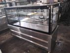6 feet stainless Steel pastry show case cupboard