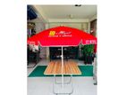 6 Ft Garden Umbrella with Table