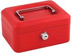 6 inch Small Size Red Color Cash Box