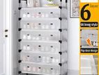 6 Layer Shoe Rack Lightweight Dust Storage Shelf