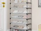 6 Layer Shoe Rack with Dustproof Flip Doors
