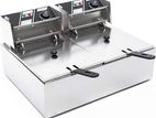 6 Ltr Deep Fryer Double Electric