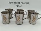 6 PCS 240ML SLIVAR MUG SET