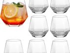 6 Pcs Diamond Cocktail Glass Set – 340ml