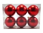 6 Pcs Red Color Christmas Decoration Hanging