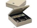 6" Petty Cash Tin Steel Money Safe Box with Lock 2 Keys