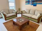 6 Seater Customized Modern Teak Sofa with Rug / Coffee table