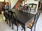 6-Seater Dining Table with Cushioned Chairs