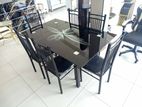 6 Seater Glass Dining Table Set Budget එකට කෑම මේසයක් හොයනවද?