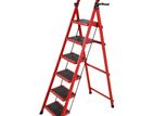 6 Step Ladder Lightweight Stool Portable Folding Extension