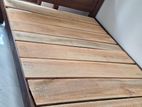 6 x 5 Teak Bed with Arpico Hybrid Mattres