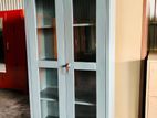 6*3 Feet Glass Door Steel Office Pantry Cupboard