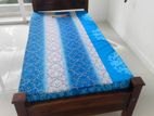 6*3 Ft 72*36 Teak Arch Single Bed and Mattresses