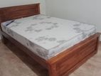 6*4 Double size Teak Box Bed with Arpico Spring Mattress