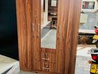 6*4 ft 3 Door Melamine Wardrobes with Mirror