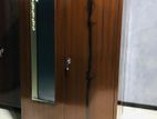6*4 Ft Brown Steel Cupboard with Mirror