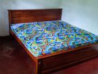 6*4 Teak Box Bed and Hybrid Mattress