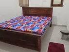 (6*5) - 72*60 Queen Size Teak Box Bed and Double Layer Mattress