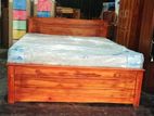 (6*5) - 72x60 Queen Size Design Box Bed with Arpico Spring Mattress
