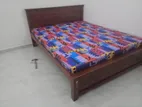 6*5 Teak Box Bed and Double Layer Mattress
