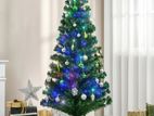 6ft Artificial Prelit Fiber Optic Xmas Tree Slim with Lights