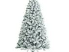 6ft Premium Snow Flocked Artificial Christmas Tree With Metal Stand