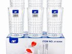 6PCS GLASS TUMBLER 350ML