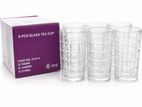 6PCS GLASS TUMBLER 370ML
